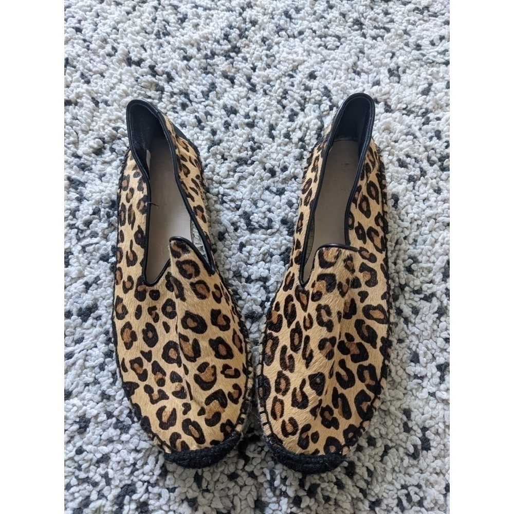 Helia | Leopard Pony Hair Espadrille Flats